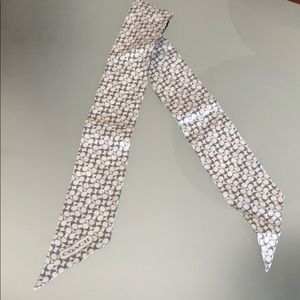 Coach silk ponytail scarf